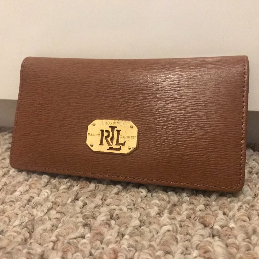 Ralph Lauren Cognac Leather Wallet